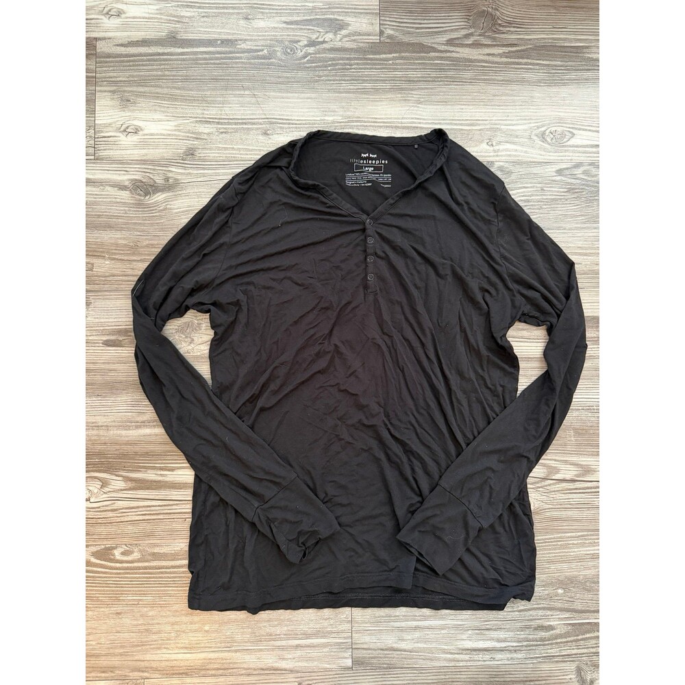 Little Sleepies Long Sleeve Pajama Top - Black - Large